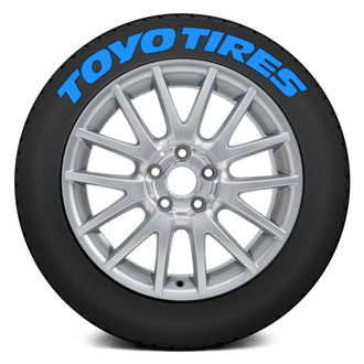 Tire Stickers® - Blue "Toyo Tires" Tire Lettering Kit