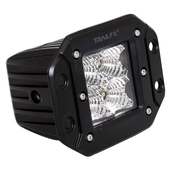 TrailFX® - Flush Mount 3" 2x20W Cube Flood Beam LED Lights