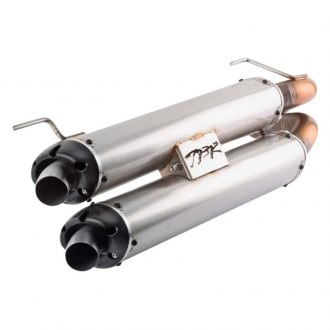 Two Brothers Racing 005-4090409-S1 S1R Silver Stainless Steel Canister Slip-On Exhaust System 