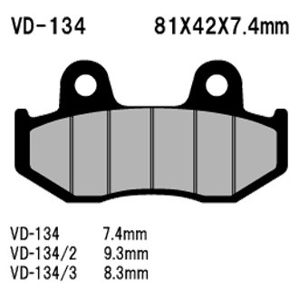 Vesrah® - Front Organic Semi-Metallic Brake Pads