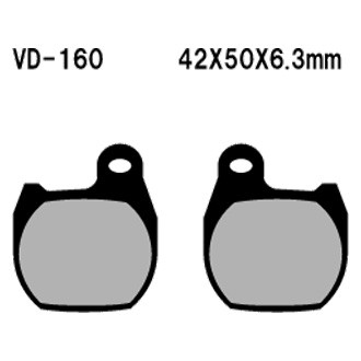 Vesrah® - Front Organic Semi-Metallic Brake Pads