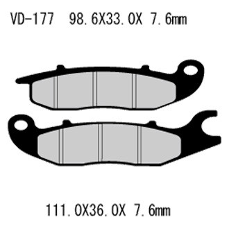 Vesrah® - Organic Semi-Metallic Brake Pads