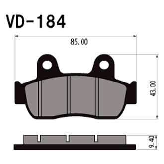 Vesrah® - Organic Semi-Metallic Brake Pads