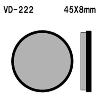 Vesrah® - Rear Organic Semi-Metallic Brake Pads