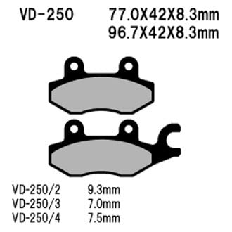 Vesrah® - Front Organic Semi-Metallic Brake Pads