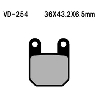 Vesrah® - Front Organic Semi-Metallic Brake Pads