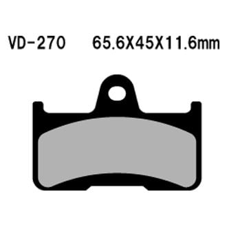 Vesrah® - Rear Organic Semi-Metallic Brake Pads