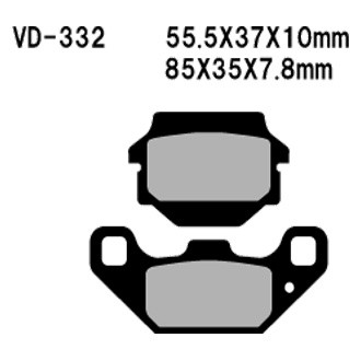 Vesrah® - Organic Semi-Metallic Brake Pads