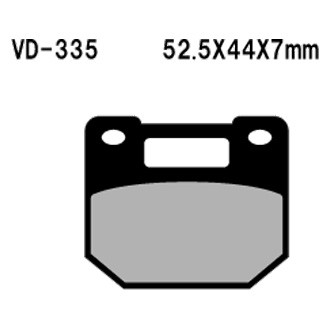 Vesrah® - Front Organic Semi-Metallic Brake Pads