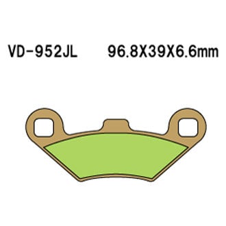 Vesrah® - Rear Sintered Metal Brake Pads