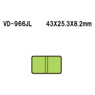 Vesrah® - Middle Middle Sintered Metal Brake Pads