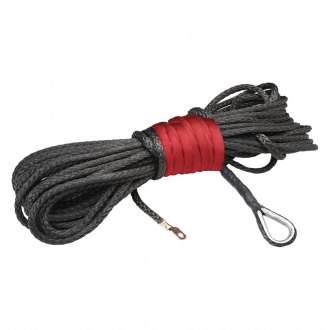 50 x 3/16 5400lbs, Red Astra Depot Winch Rope Synthetic Fiber Cable ATV UTV SUV KFI Recovery Replacement