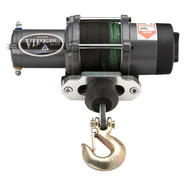 Viper Winches® EX3000GR40 ATV/UTV Elite 3,000 lbs Winch with 40' Green AmSteelBlue