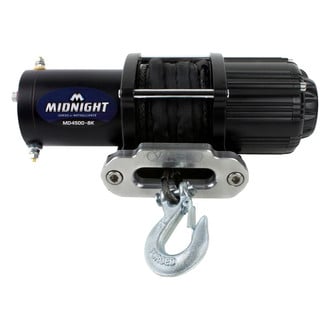 Viper Winches® - ATV/UTV Midnight 4,500 lbs Winch with 50' Black Synthetic Rope