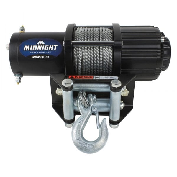 Viper Winches® - ATV/UTV Midnight 4,500 lbs Winch with 50' Steel Cable