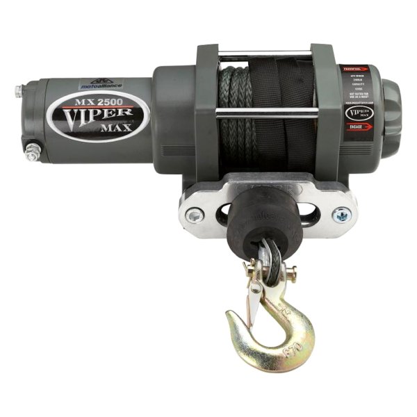 Viper Winches® MX2500_BK ATV/UTV Max 2,500 lbs Winch with 50