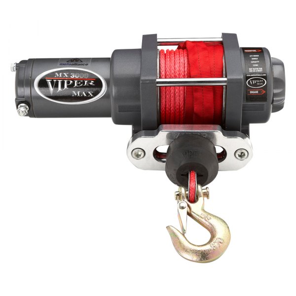 Viper Winches® MX3000_NCRE40 ATV/UTV Max 3,000 lbs Winch Kit with 40' Red Synthetic Rope