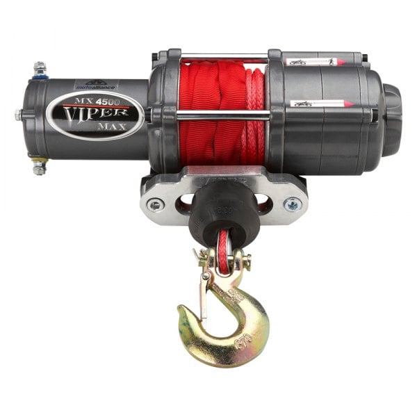 Viper Winches® Mx4500 Nc Re40 Atv Utv Max 4 500 Lbs Winch Kit With 40 Red Synthetic Rope