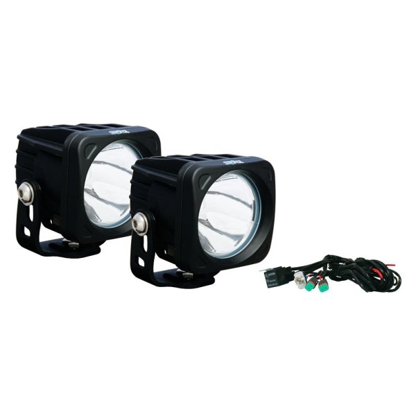 Vision X® - Optimus Series 3" 2x10W Square Narrow Beam LED Lights, Full Set