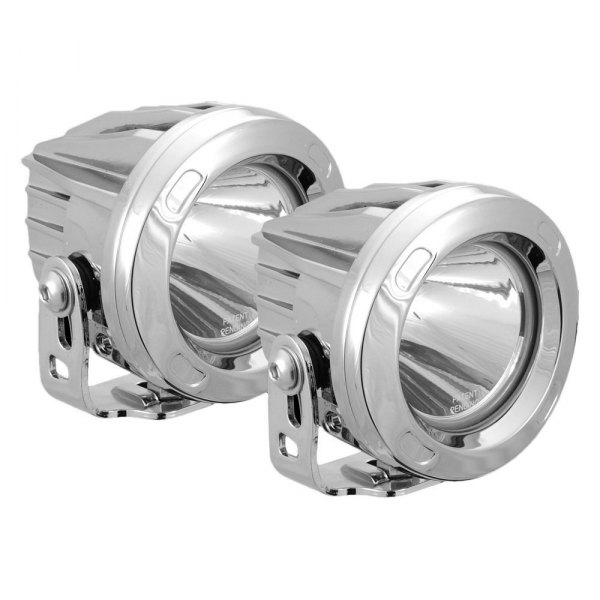 Vision X® - Optimus Series 3.7" 2x10W Round Chrome Housing Medium Beam LED Lights