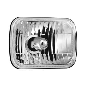 Vision X® - 7x6" Rectangular Chrome Crystal Headlights