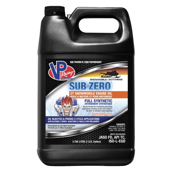 VP Racing Fuels® VP7110004 - Sub-Zero Canada 2T Synthetic Snowmobile Engine  Oil, 1 Gallon 