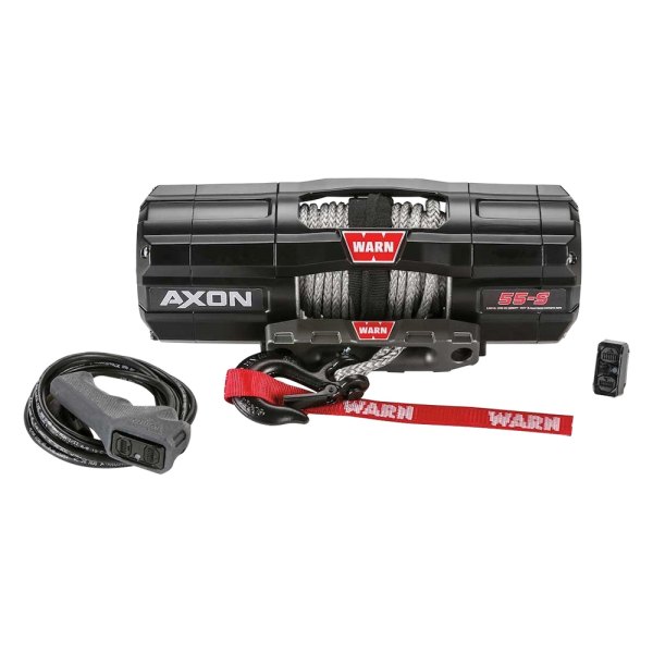 WARN® - AXON 55-S 5,500 lbs Winch with 50' Spydura Synthetic Rope