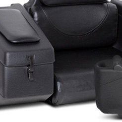 WES Industries AR-36 Rear Cargo Box Seat with Padded Arm Rests for Single Seat ATV 123-0015 