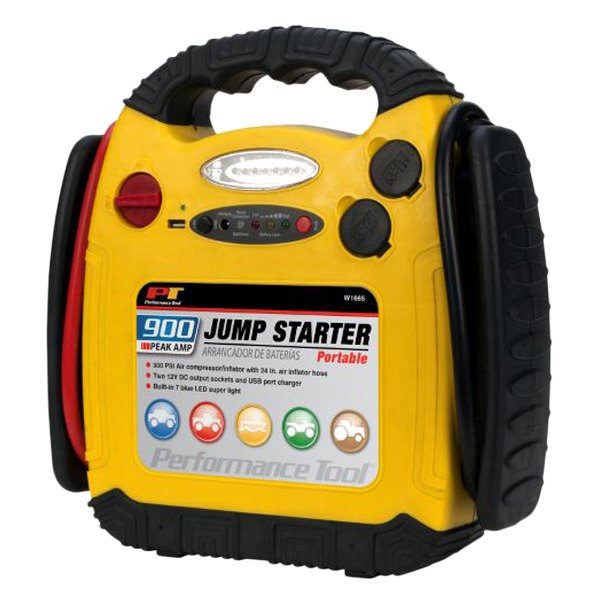 Performance Tool® - 12 V Portable Jump Starter with Air Compressor