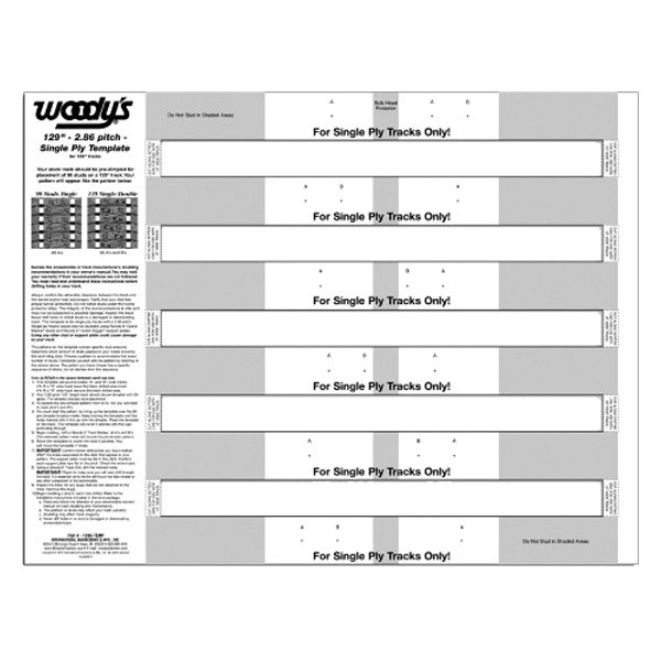Woody's® - Studding Template