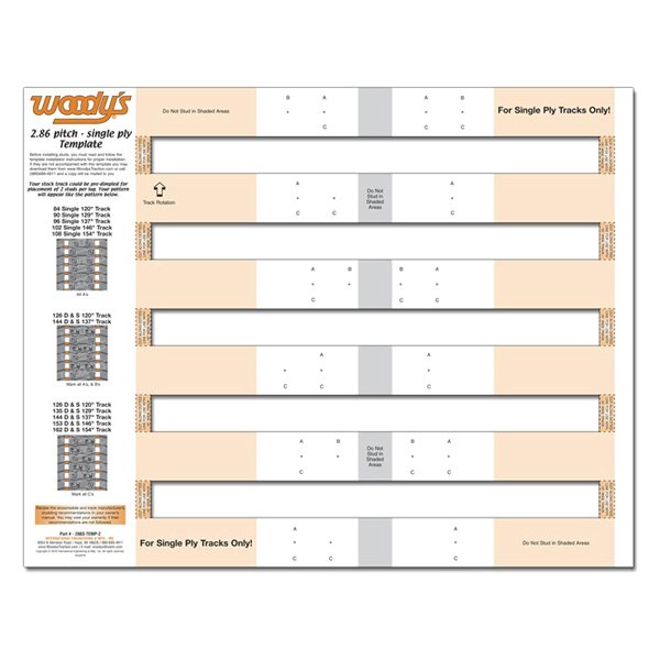 Woody's® - Studding Template