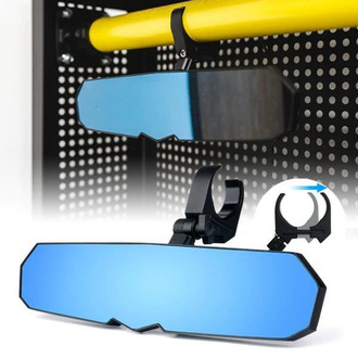 Xprite® - Valiant Rear View Black Aluminum Mirror