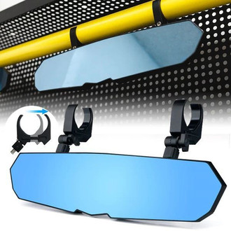 Xprite® - Valiant Rear View Black Aluminum Mirror