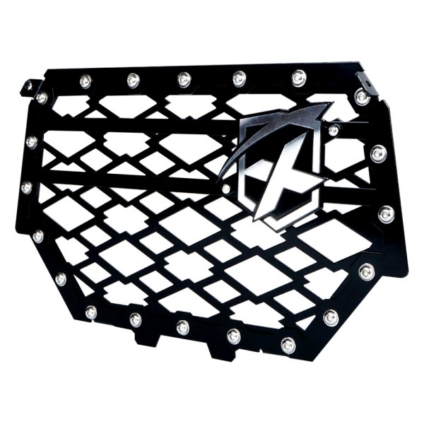 Xprite® - Laser Cut Main Black Stainless Steel Mesh Grille