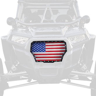 Xprite® - U.S. Flag Main Black Perforated Grille