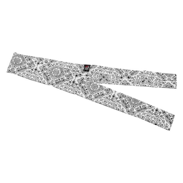 ZANheadgear® - White Paisley Cooldanna Bandz (White Paisley)