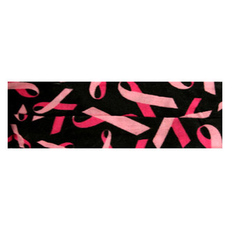 ZANheadgear® - Pink Ribbon/Black Cooldanna Bandz