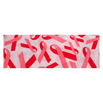 ZANheadgear® - Pink Ribbon/White Cooldanna Bandz