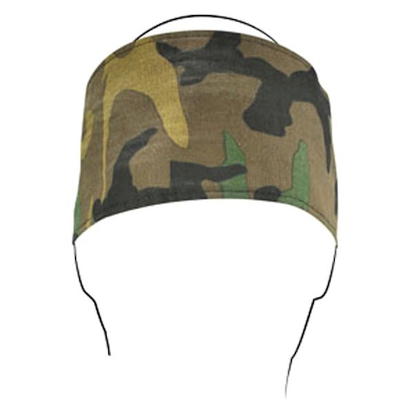 ZANheadgear® - Woodland Camo Cotton Headband (Woodland Camo)