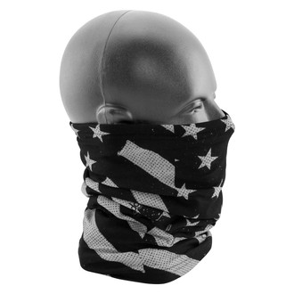 ZANheadgear® - Fleece-Lined Black/White Flag Neck Gaiter