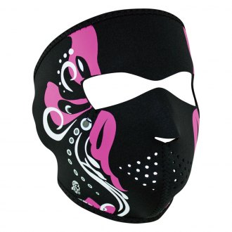 Pink Camouflage Camo Full Face Mask Neoprene Motorcycle Snowboard ATV Snowmobile 