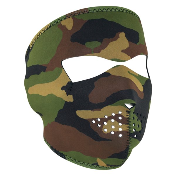 ZANheadgear® - Camo Neoprene Full-Face Mask (Woodland Camo)