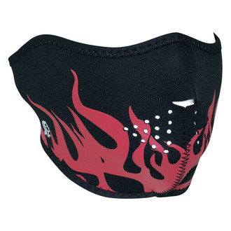 ZANheadgear® - Neoprene Red Flames Half-Face Mask