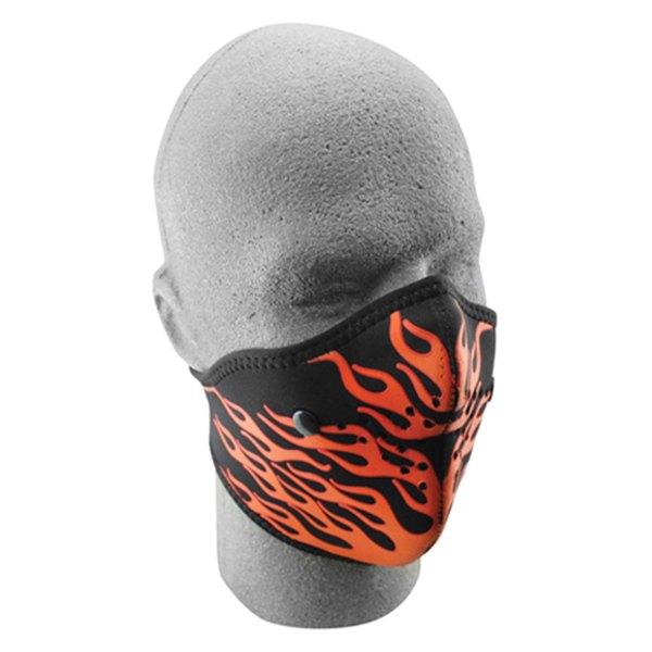 RED FLAMES ZANheadgear Neoprene Half Face Mask