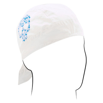 ZANheadgear® - Floral Blue Skull Flydanna