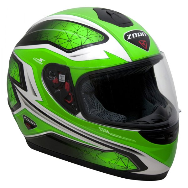 Zoan Helmets® - Thunder Electra Graphic Full Face Snow Helmet with Electric Lens Shield